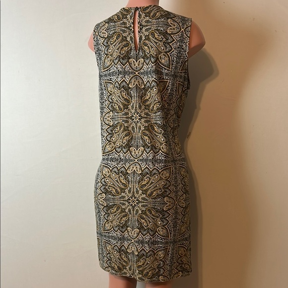J. Jill Women’s Shift Dress Paisley Print Sleeveless Rear Keyhole Size LP - Picture 6 of 10